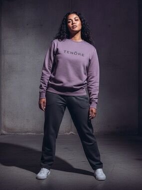 TENORE Mauve/Light purple Crewneck Sweatshirt NWOT